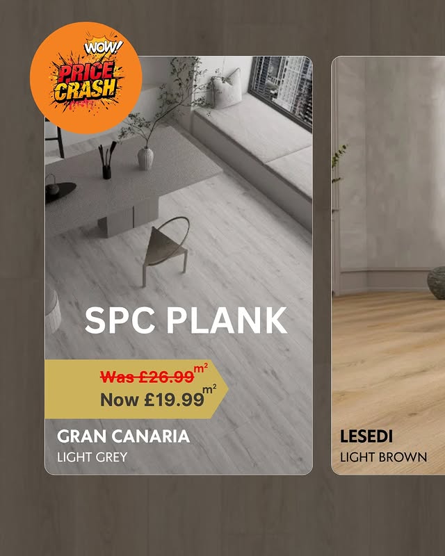 Create a luxury look with our premium PLANK luxury vinyl (LVT) at unbeatable prices. Unbeatable Low Prices from £19.99m2 ✔ Waterproof Protection ✔ Built-In Underlay for easy installation ✔ Durable CLA...