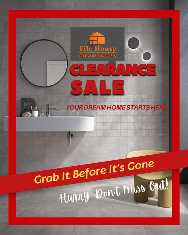 Tile House Clearance Sale is NOW ON! Upgrade your space for less with stunning tiles at prices you won’t believe 🤯 Starting from just £19.99/m² Up to 60% OFF selected ranges Whether you’re renovating...
